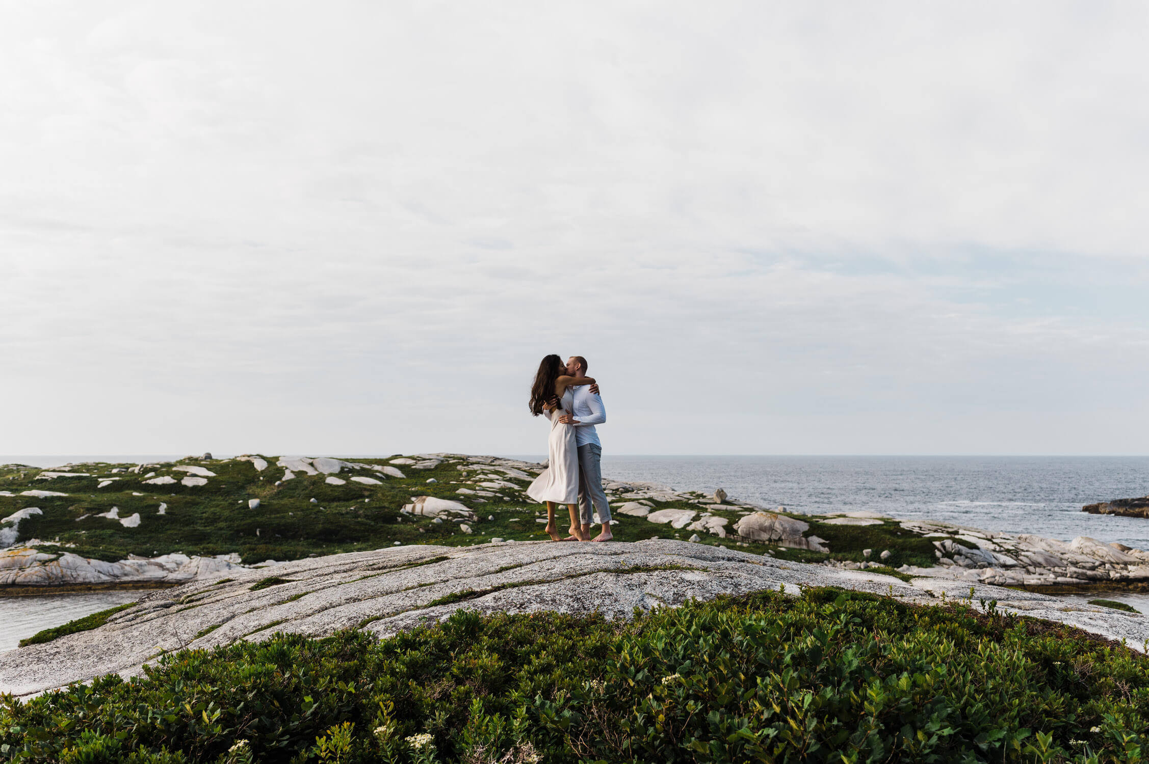 polly's cove nova scotia engagement photography