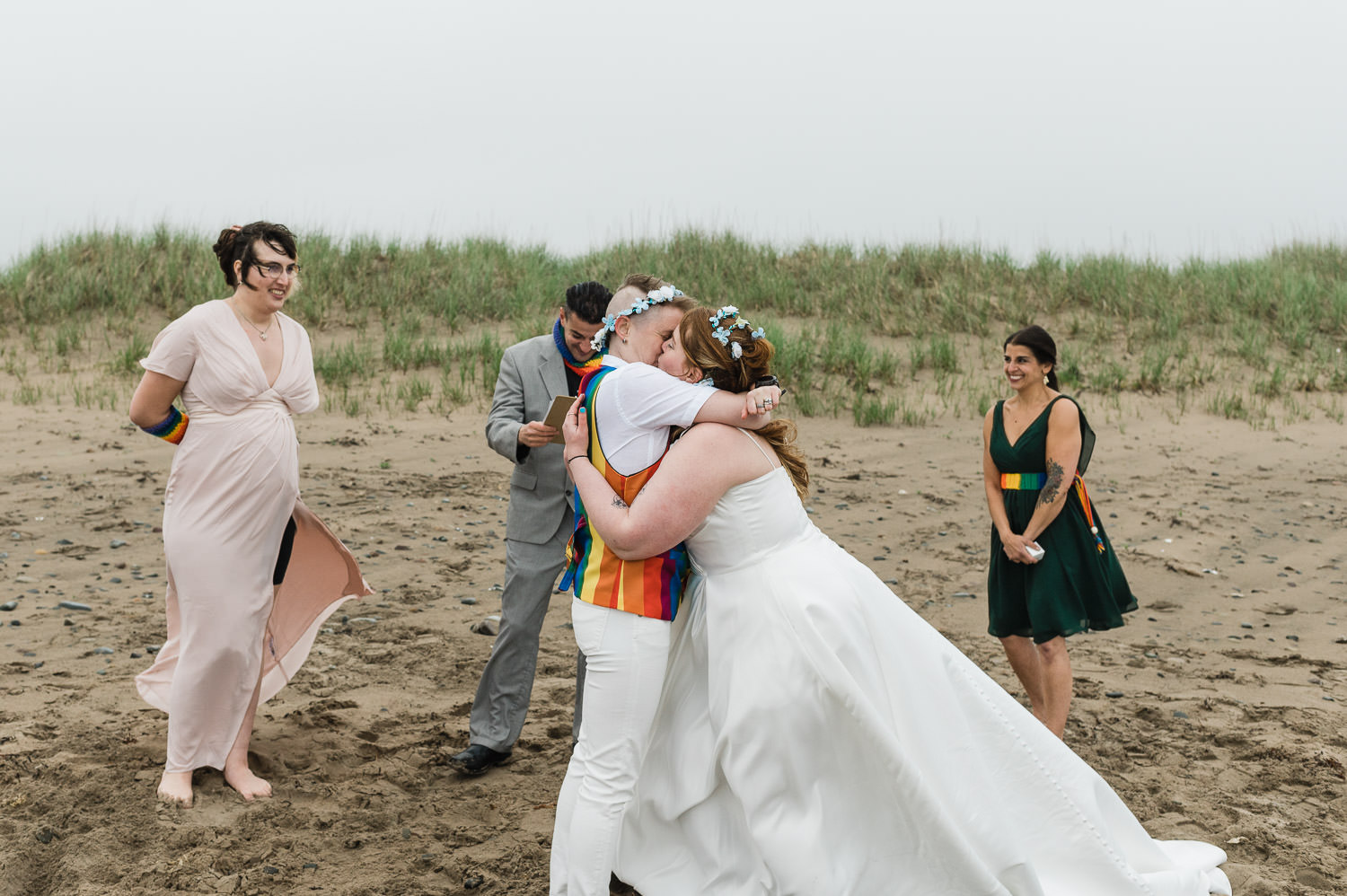 elopement on conrad's beach