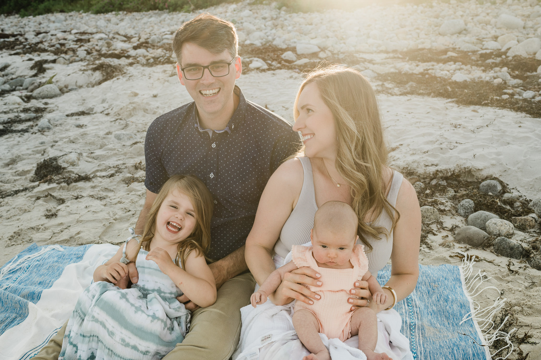 family photography beach session