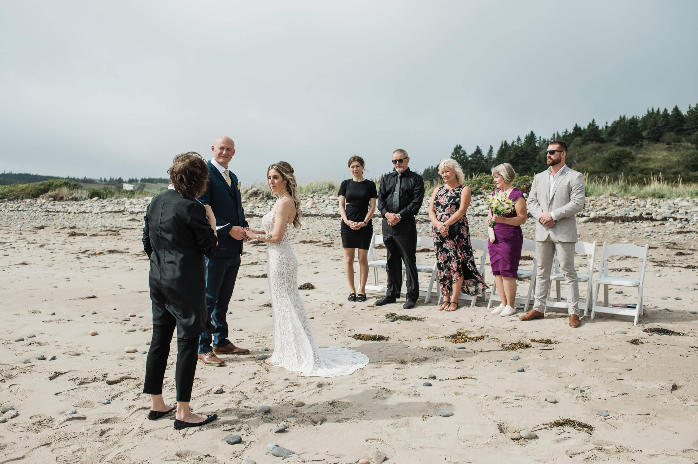 hirtles beach elopement, Kingsburg, Nova Scotia wedding