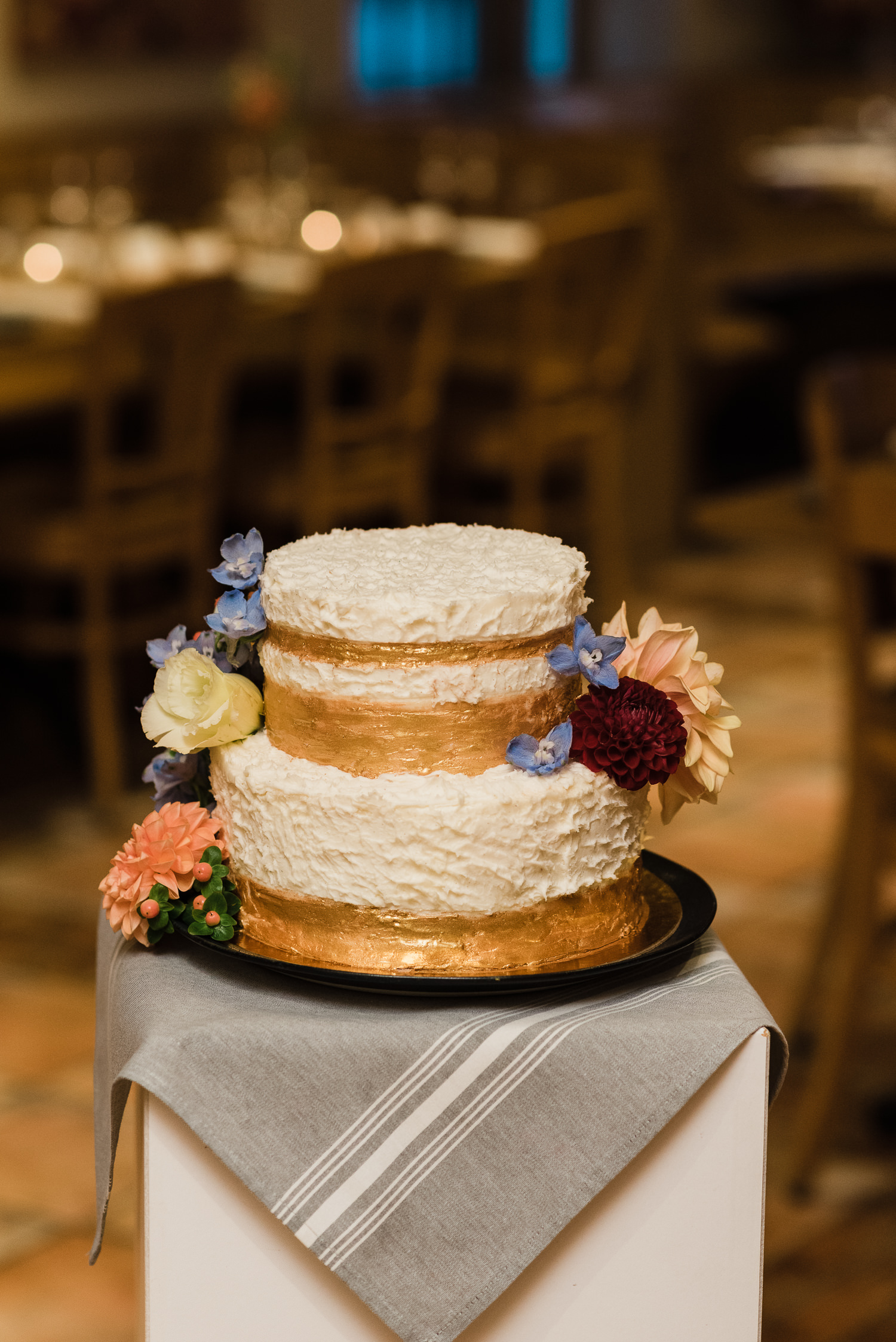 Wedding cake at Le Caveau restaurant