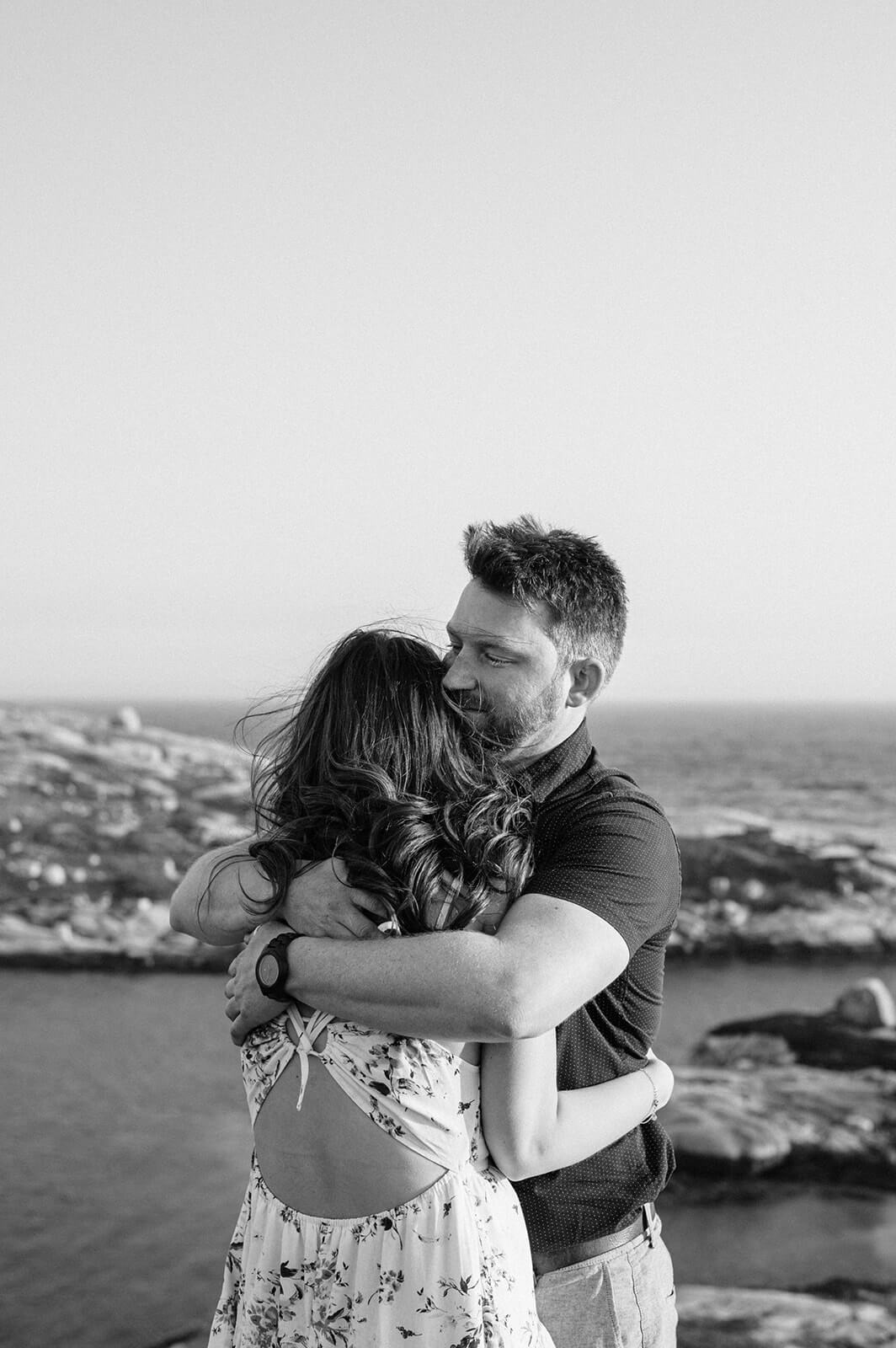 engagement photos at polly's cove