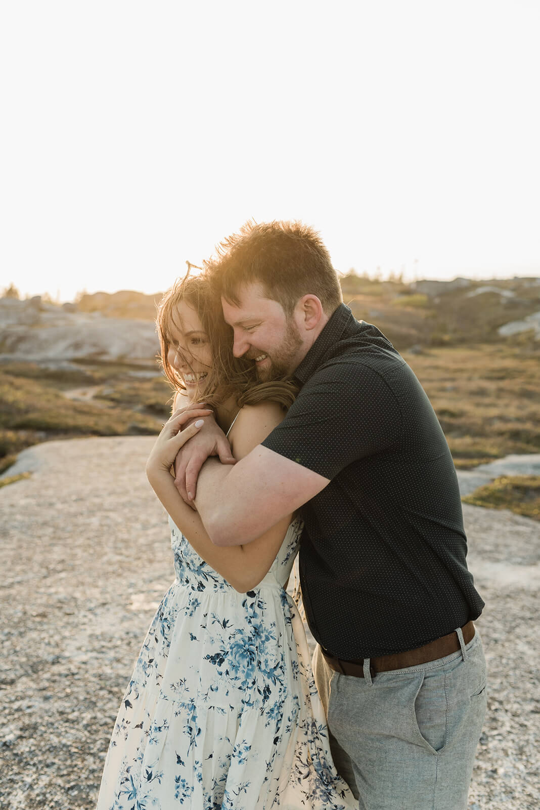 engagement photos at polly's cove