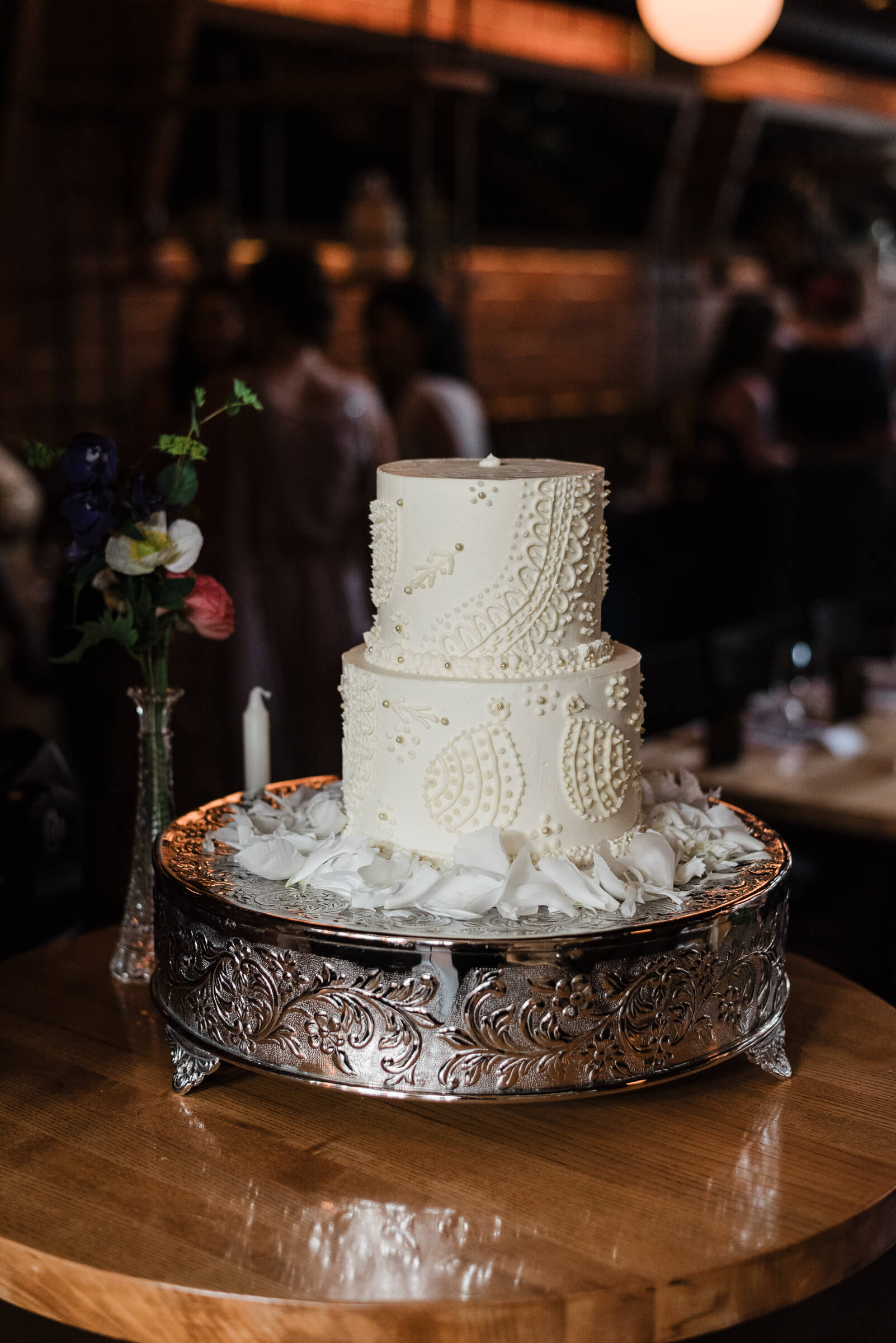 Table decor for wedding reception at Agricola Street Brasserie in Halifax