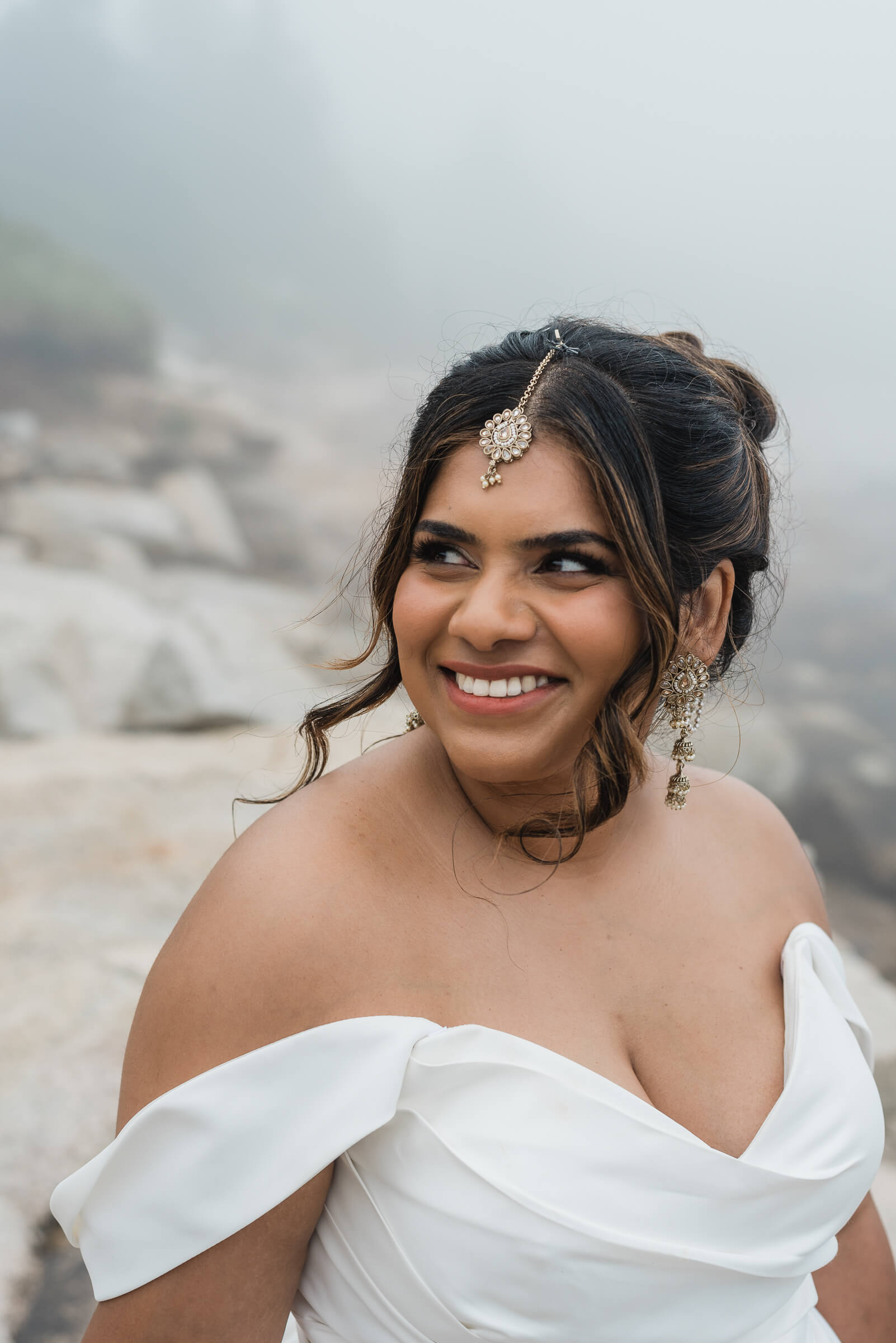 Bridal portraits at Herring Cove 