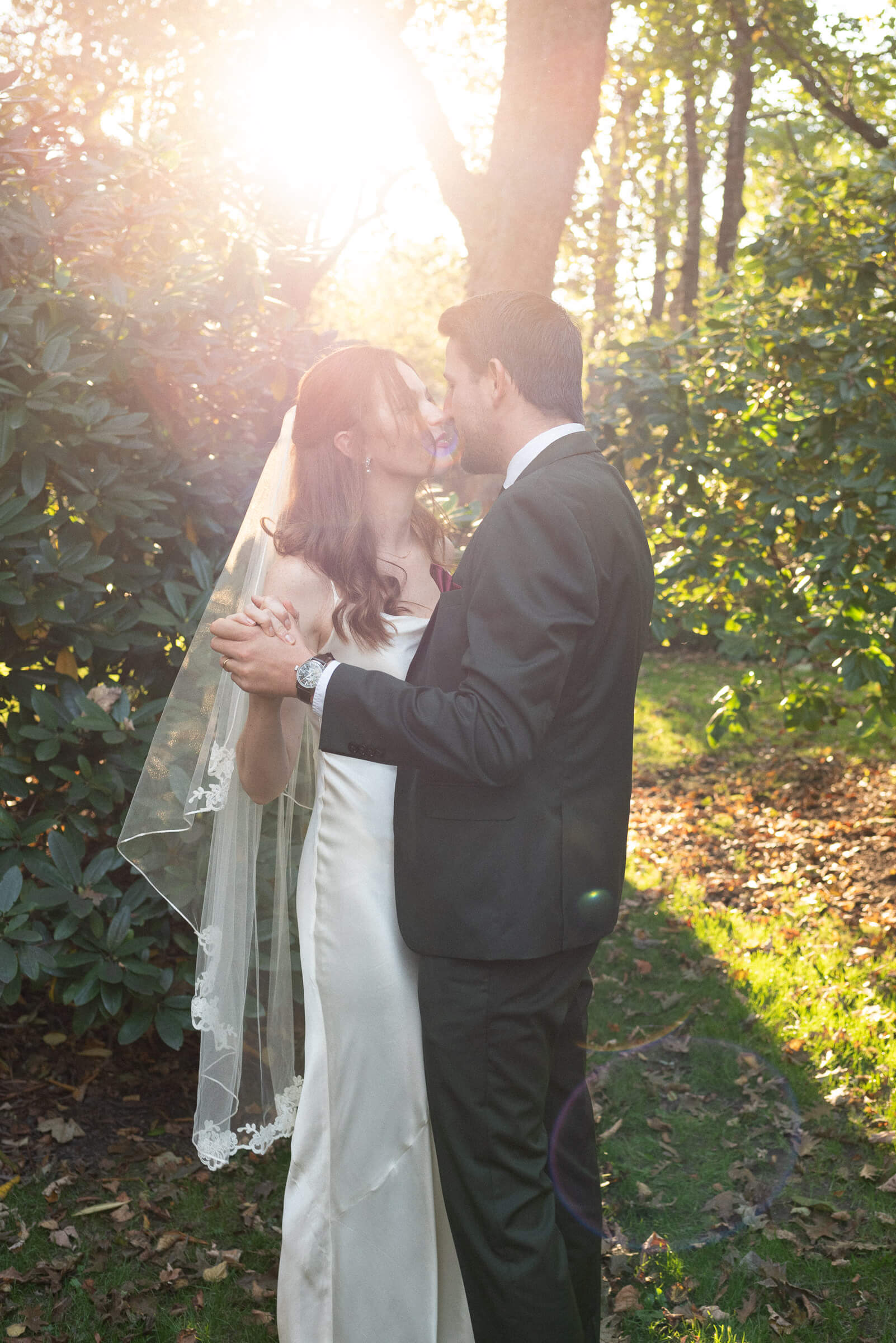 wedding portraits inside the public gardens