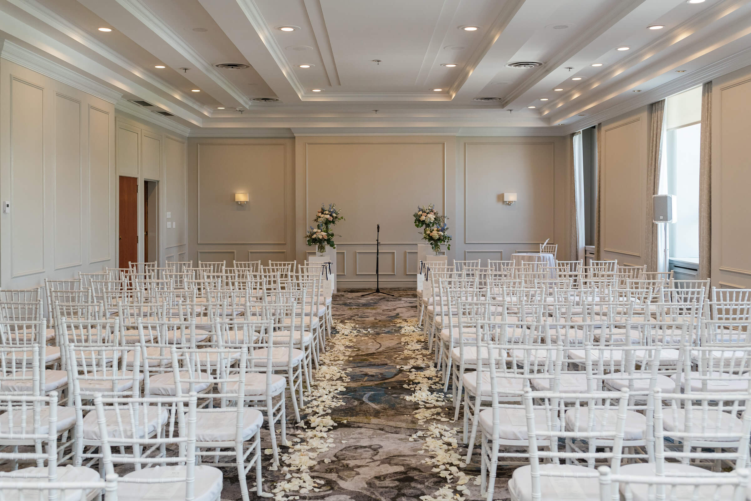 ceremony space setup for westin nova scotia wedding