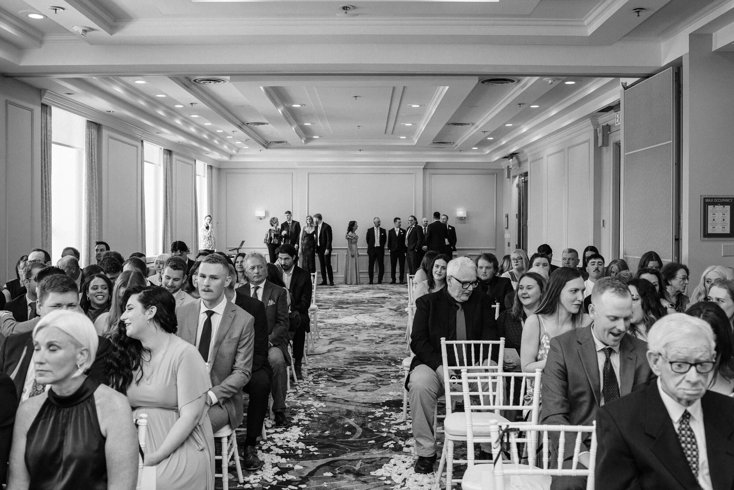 ceremony space setup for westin nova scotia wedding