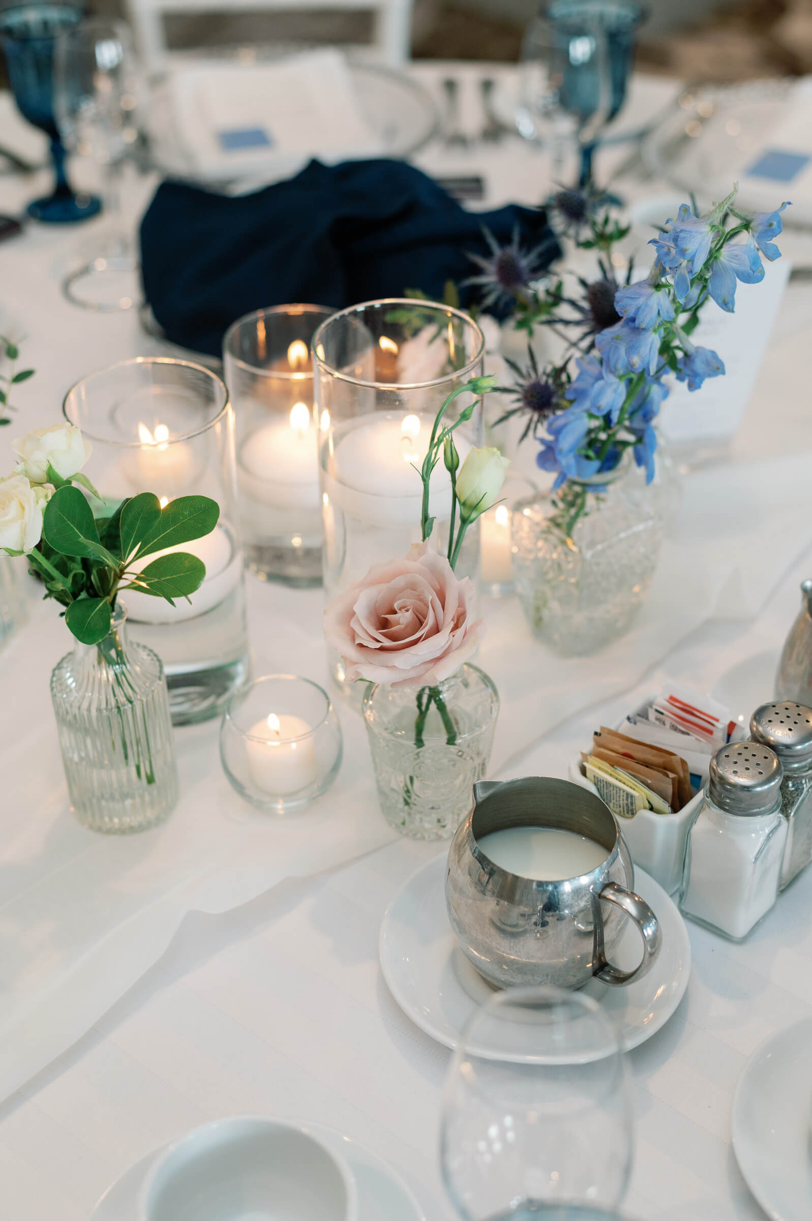 reception table setup and decor for westin nova scotia wedding