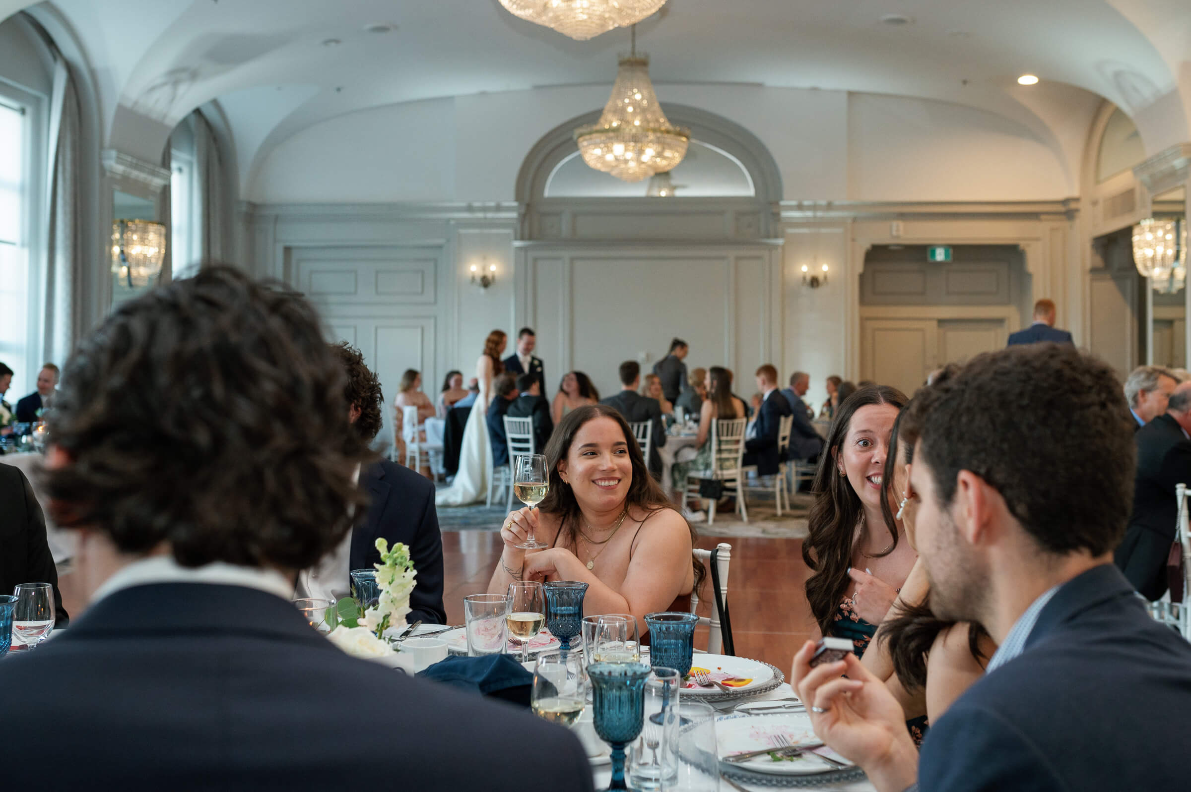 guests at wedding reception taking place at westin nova scotia