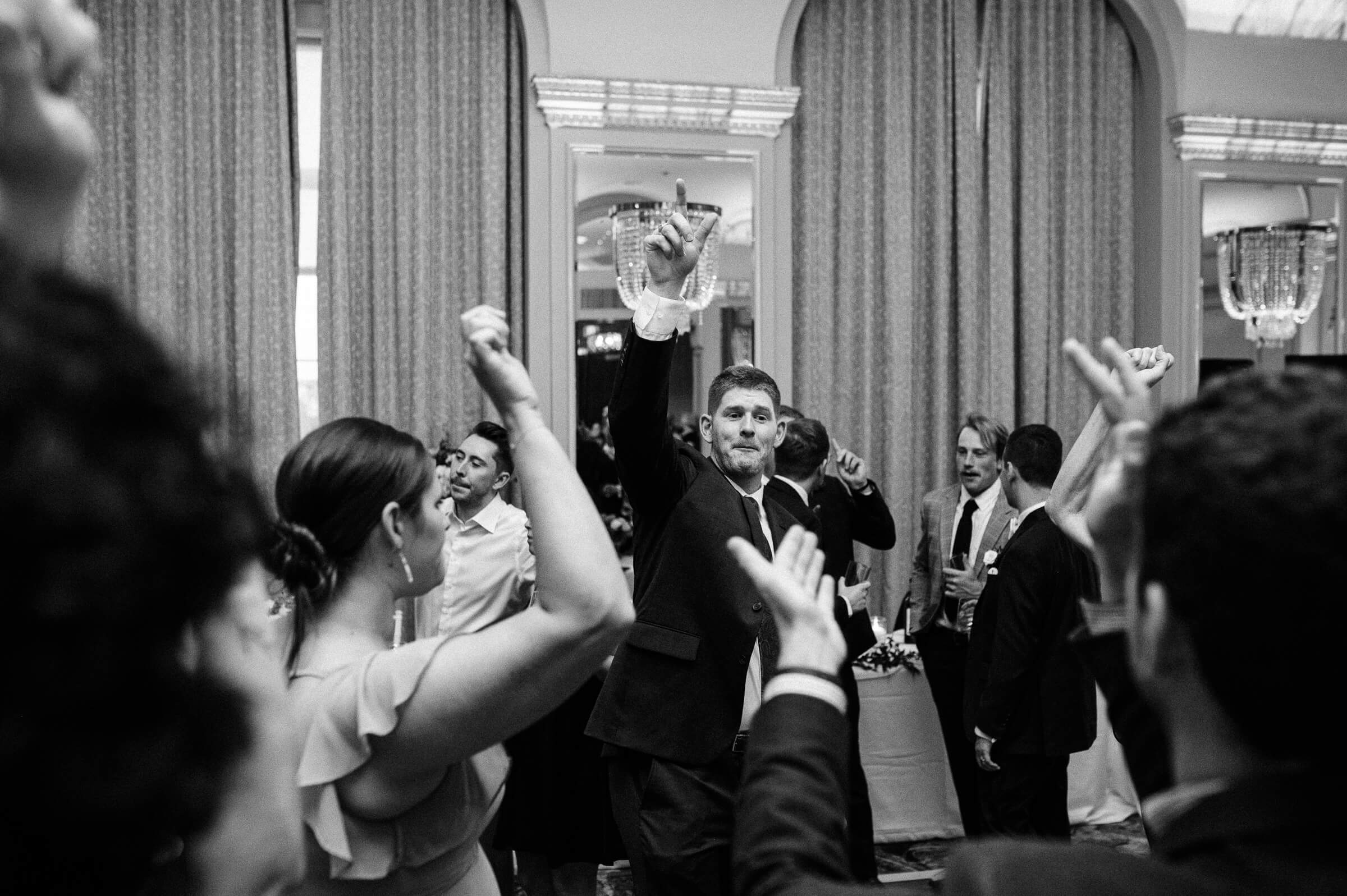 guests dance at westin nova scotia wedding reception