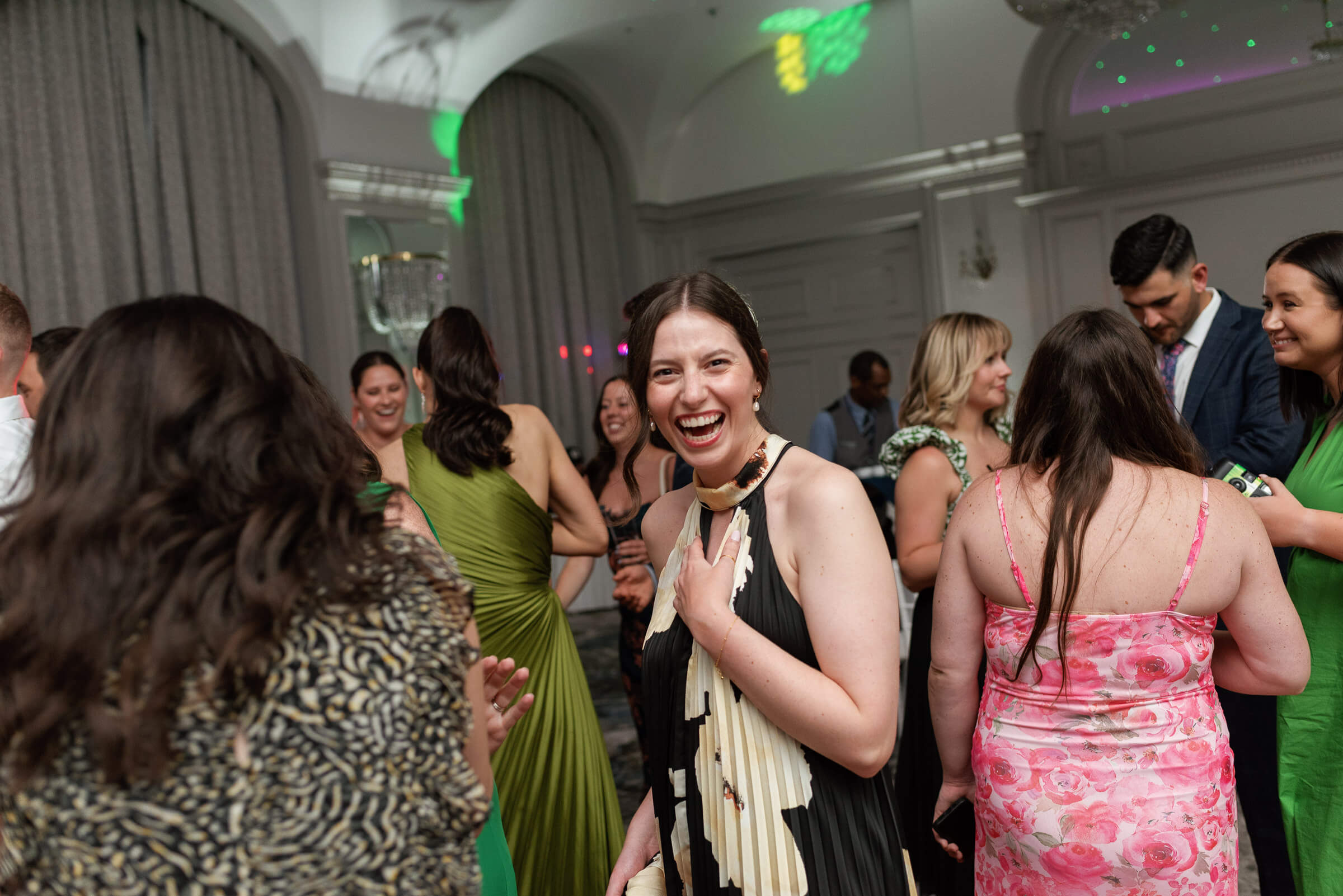 guests dance at westin nova scotia wedding reception