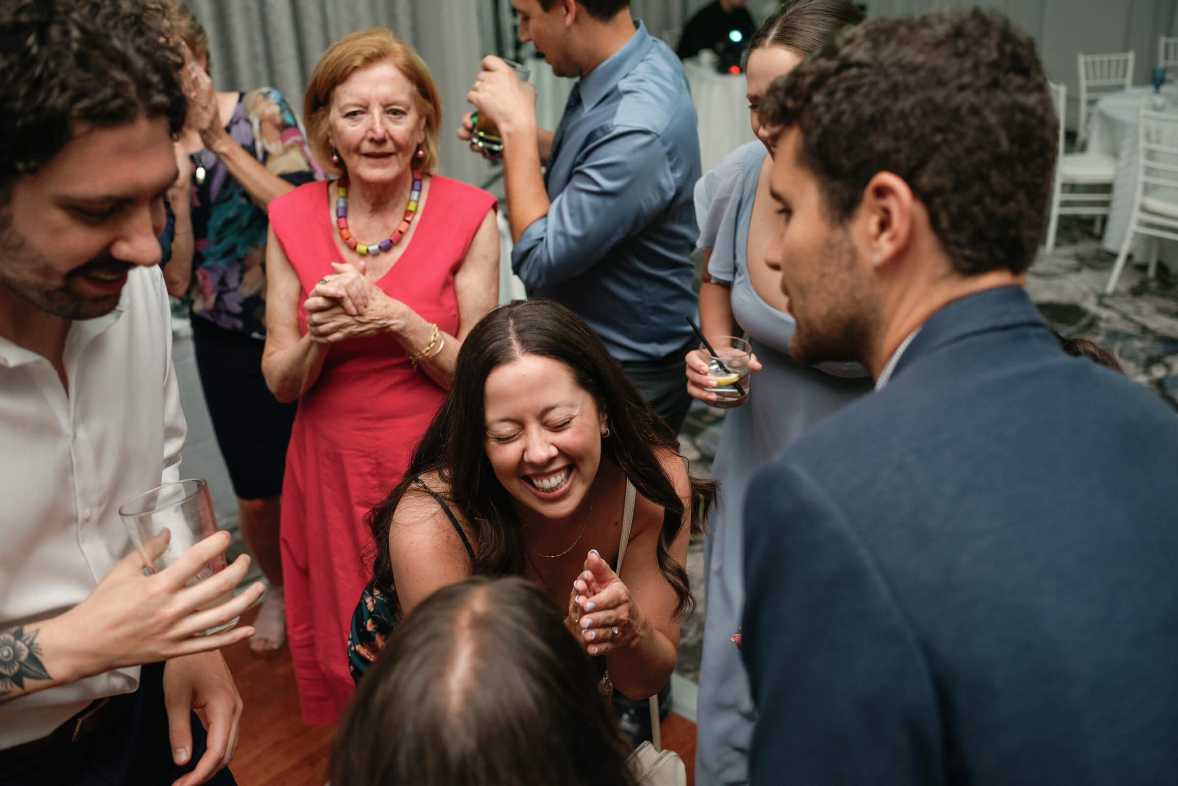 guests dance at westin nova scotia wedding reception